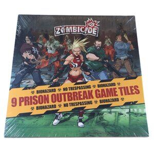 CMON Zombicide: 9 Prison Outbreak Double-Sided Board Game Tiles Expansion Sealed